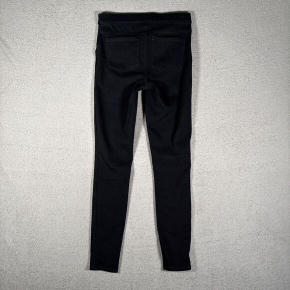 Spanx Jeggings Women’s Size M Black Skinny Stretch Pull On Jean Leggings Pockets - Picture 8 of 11